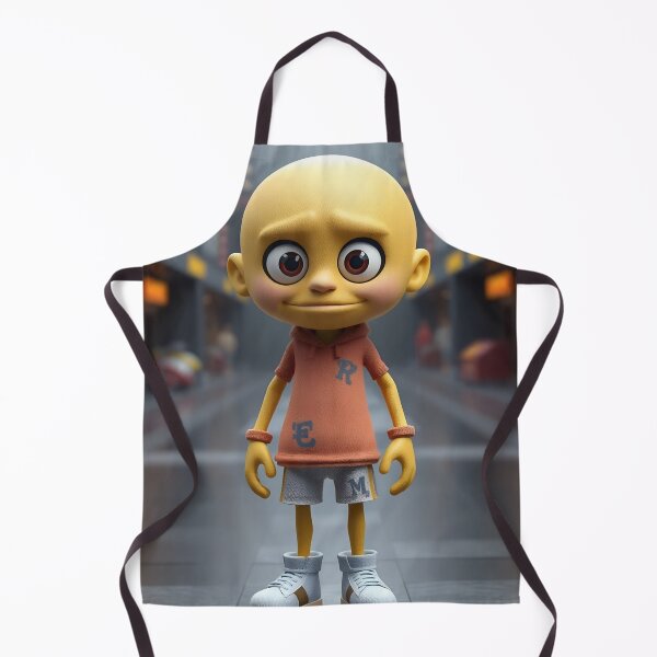 Item preview, Adorable Big Eyes Yellow Mascot Cartoon Art designed and sold by HappyPrintCo.