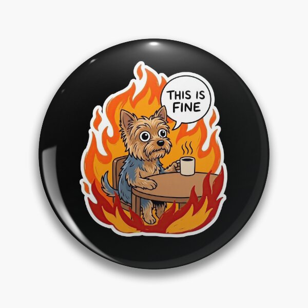 Item preview, Yorkshire Terrier Inferno Comic Pop Art designed and sold by Flying Doggo.