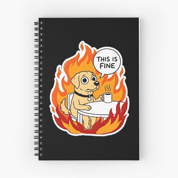 Item preview, Golden Labrador Inferno Satirical Pop Art designed and sold by Flying Doggo.