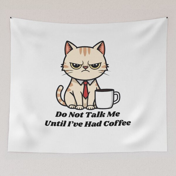 Item preview, Funny Grumpy Cat Until Ive Had Coffee Sarcastic Work Humor  designed and sold by FaridShop ⭐⭐⭐⭐⭐.