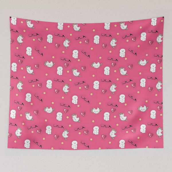 Item preview, You and I Are Polar Opposites – Cute Anime Seamless Pattern designed and sold by Butterdeer.
