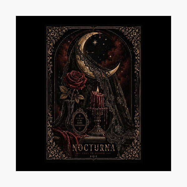 Item preview, Gothic Glam Halloween Black Rose & Moon Graphic Tee designed and sold by Fanverse Merchandise.