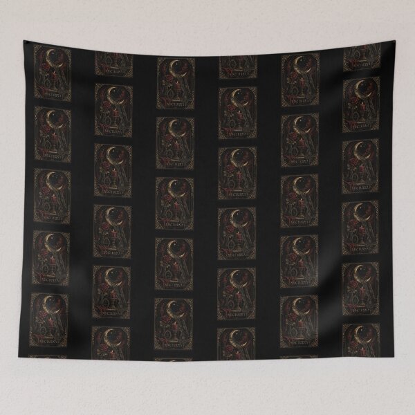 Item preview, Gothic Glam Halloween Black Rose & Moon Graphic Tee designed and sold by Fanverse Merchandise.