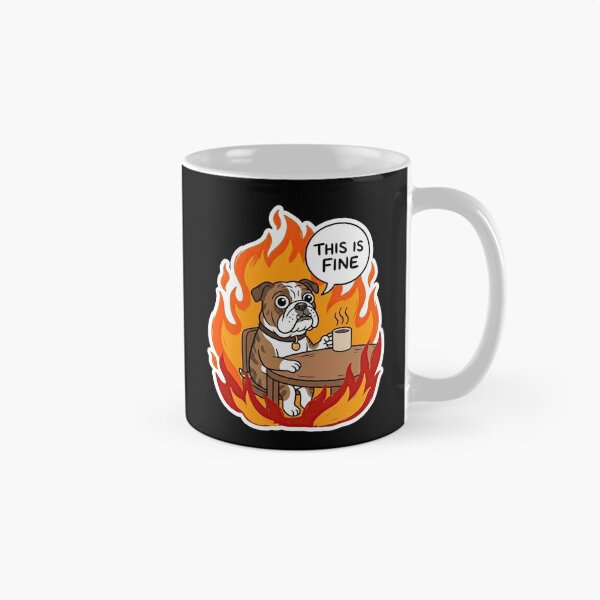 Item preview, English Bulldog Blazing Table Comic Art designed and sold by Flying Doggo.