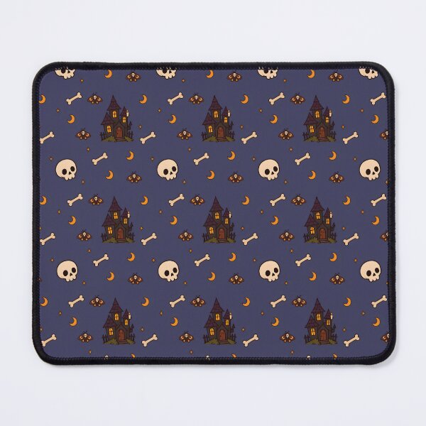 Item preview, Spooky Skulls – Gothic Halloween Seamless Pattern designed and sold by Butterdeer.
