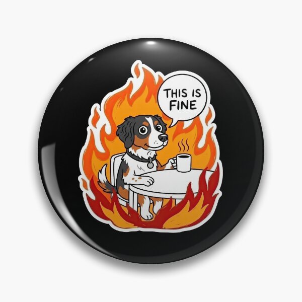 Item preview, Cavalier Spaniel Fire Chaos Comic Design designed and sold by Flying Doggo.