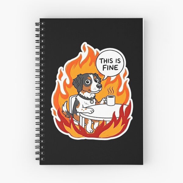 Item preview, Cavalier Spaniel Fire Chaos Comic Design designed and sold by Flying Doggo.