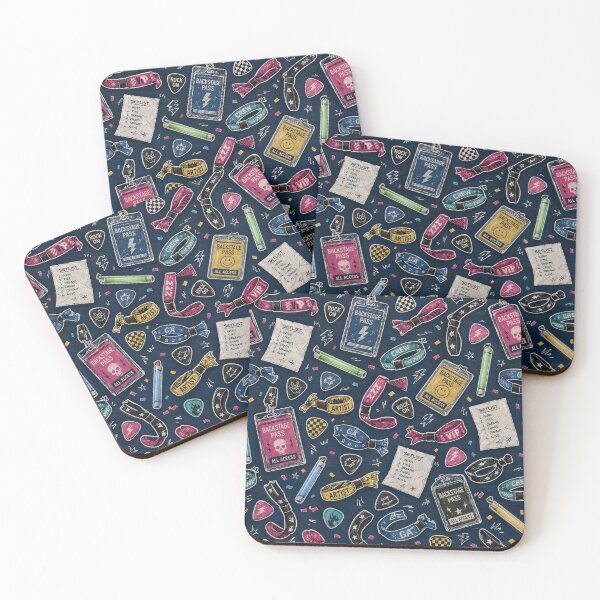 Item preview, Backstage Pass Concert Doodle Seamless Pattern Design designed and sold by Fanverse Merchandise.