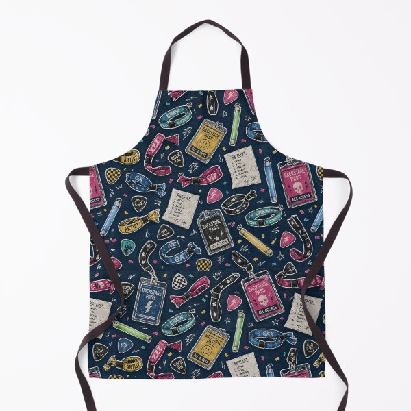 Item preview, Backstage Pass Concert Doodle Seamless Pattern Design designed and sold by Fanverse Merchandise.