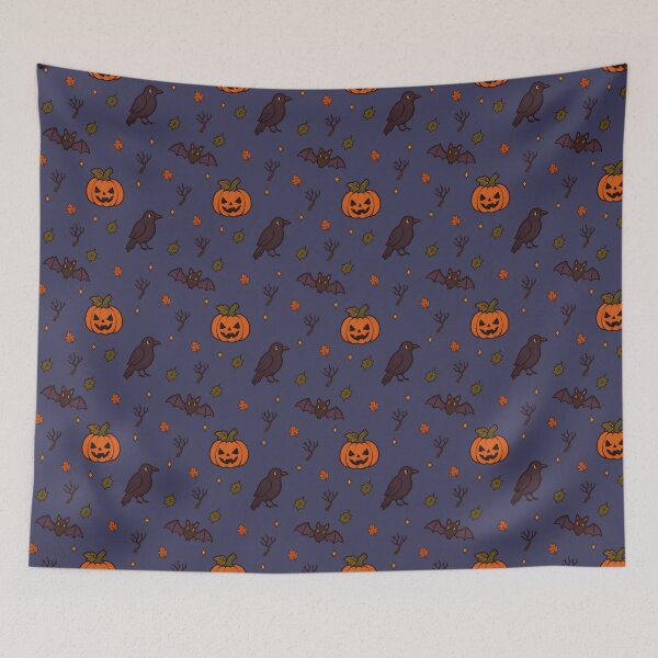 Item preview, Spooky Pumpkins – Cute Halloween Seamless Pattern designed and sold by Butterdeer.