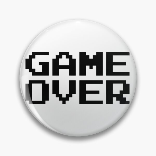 Item preview, Game Over Pixel Text 8-Bit Retro Design designed and sold by The-SilentPlace.