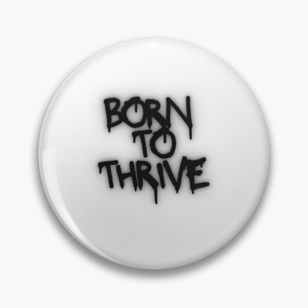 Item preview, Born to Thrive Inspirational Graffiti Quote designed and sold by MissLotusStudio.
