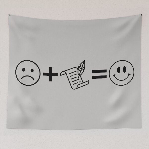 Item preview, Writing Poetry Makes Me Happy — Funny Poet Equation designed and sold by Vision Crafted.