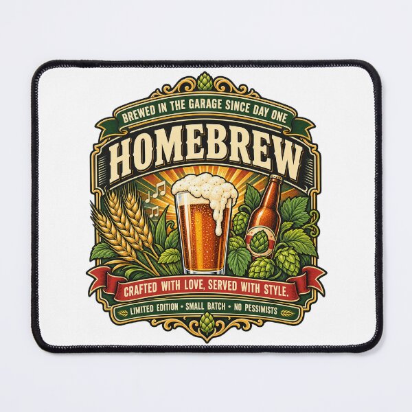 Item preview, Vintage Garage Homebrew Beer Badge designed and sold by Dresut.