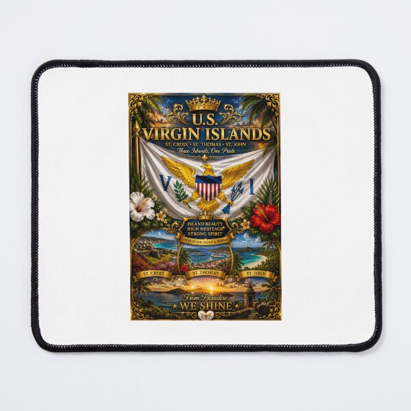 Item preview, U.S. Virgin Islands Pride – St. Croix, St. Thomas & St. John  designed and sold by     Crowned Canvas Studio ⭐ .
