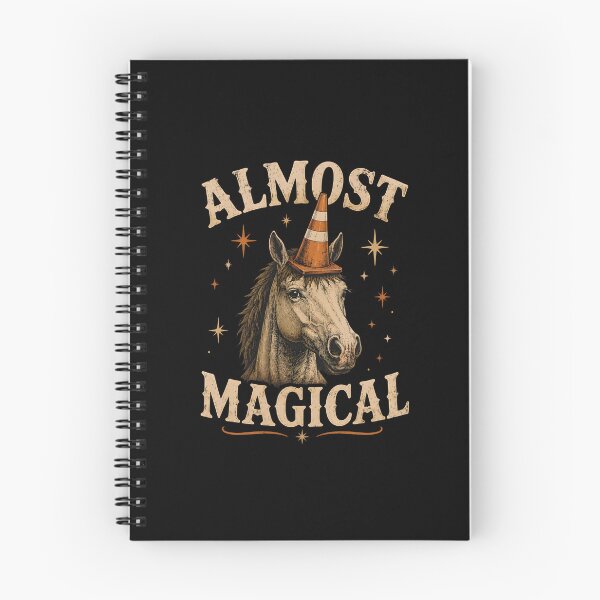Item preview, Almost Magical Funny Horse Unicorn Traffic Cone Humor Vintage Equestrian Design designed and sold by Lina Caro.