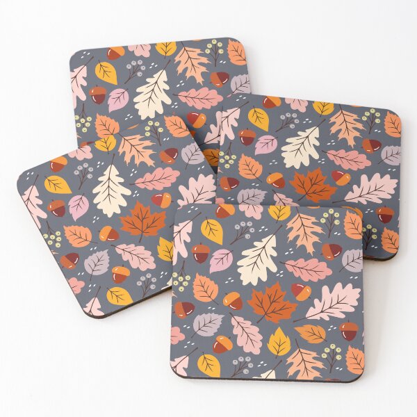 Item preview, Colorful fall leaves and acorns  designed and sold by Jennifer Ladd.