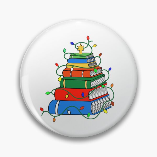 Item preview, Christmas Tree Lights Book Stack designed and sold by Sartoris Art.