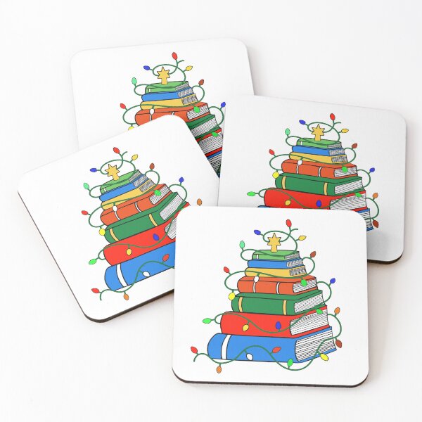Item preview, Christmas Tree Lights Book Stack designed and sold by Sartoris Art.