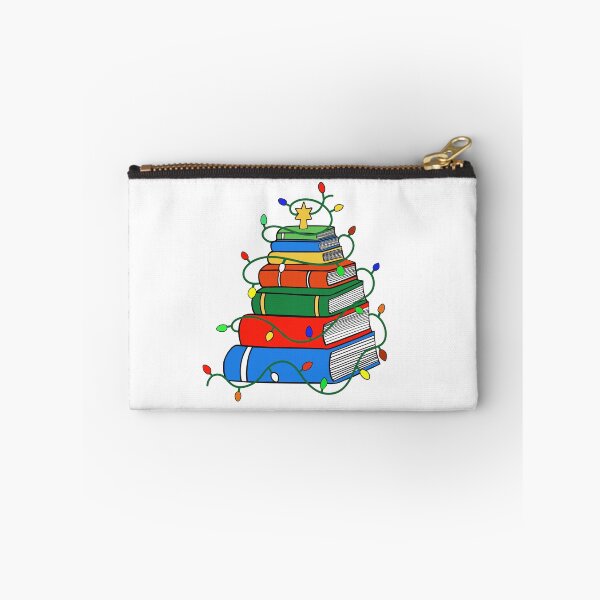 Item preview, Christmas Tree Lights Book Stack designed and sold by Sartoris Art.