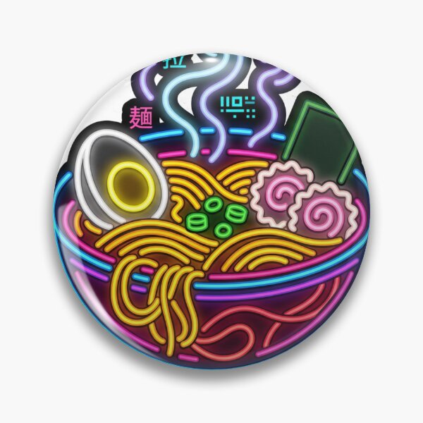 Item preview, Cyberpunk Neon Tube Ramen Bowl designed and sold by BigBarts11.