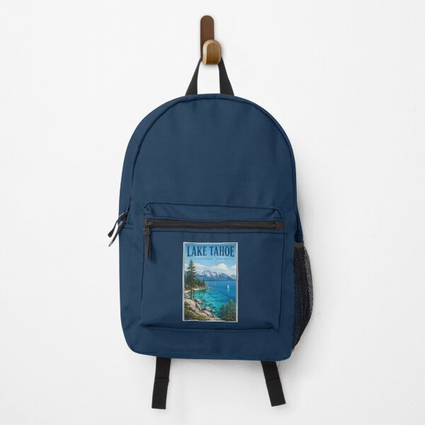 Item preview, Lake Tahoe California Nevada Illustration Travel Art Vintage designed and sold by KrisSidDesigns.