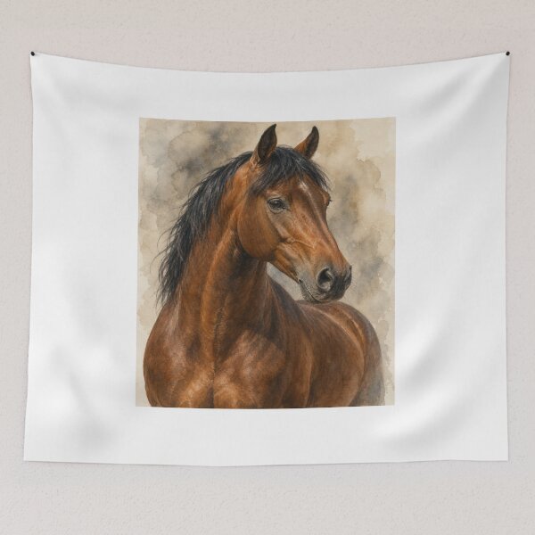 Item preview, Horse Portrait designed and sold by Artnovalty.redbubble.com.