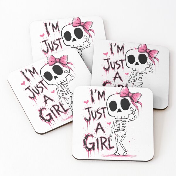 Item preview, I’m Just A Girl Skeleton designed and sold by DesignByKhayal.