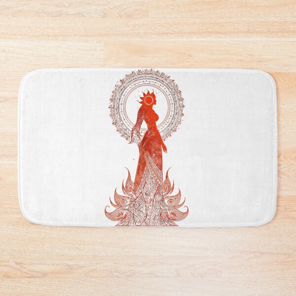 Item preview, Red Sun Goddess Mystical Mandala Art  designed and sold by LC&LCPlatform.