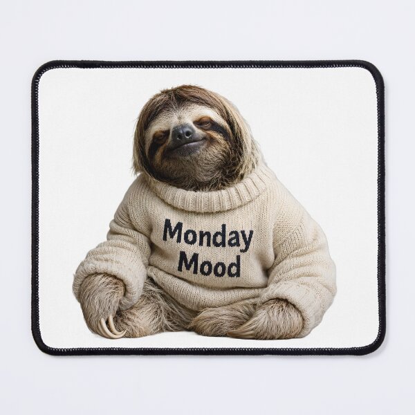 Item preview, Monday Mood - Sleepy Sloth designed and sold by ZykeArt.