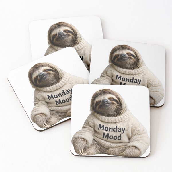 Item preview, Monday Mood - Sleepy Sloth designed and sold by ZykeArt.
