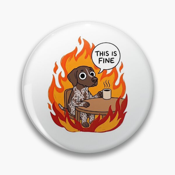 Item preview, German Shorthaired Pointer In Flames Comic Art designed and sold by Flying Doggo.
