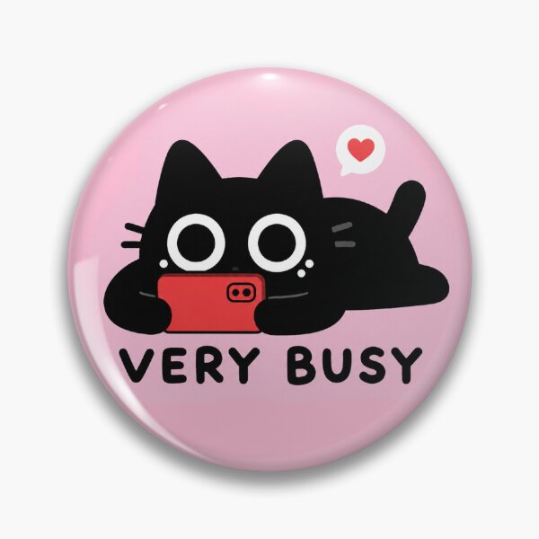 Item preview, Cute Black Cat Phone Very Busy designed and sold by SayMaria.