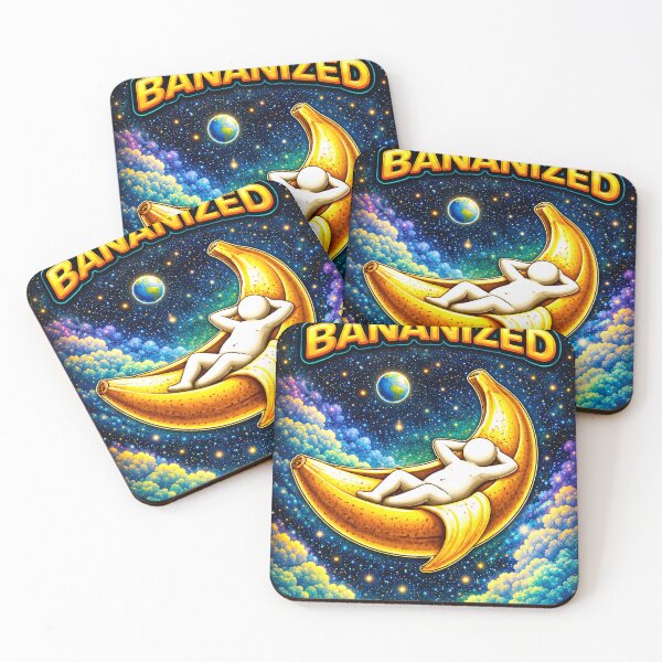 Item preview, Bananized - Trippy Neon Banana Pop Art designed and sold by Odd Alien Lab.