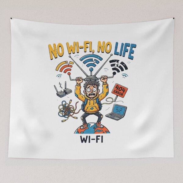 Item preview, NO WI-FI, NO LIFE designed and sold by OtavioPeres.