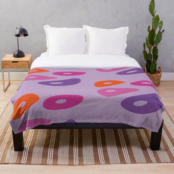 Artikelvorschau, Orange Magenta Lila Wellenförmiges Stretch-Donut-Os Abstraktes zeitgenössisches Muster entworfen und verkauft von ZodiacGradient.
