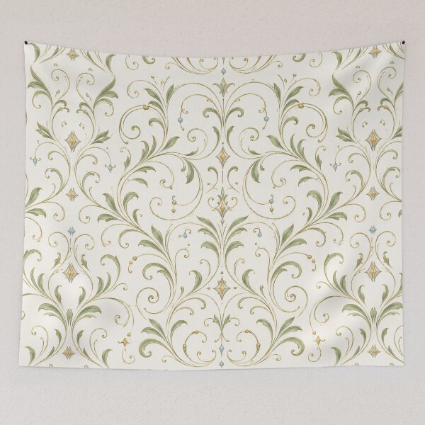 Item preview, Vintage Fileteado Pattern – Buenos Aires Art in Soft Tones designed and sold by Esencia Argentina.