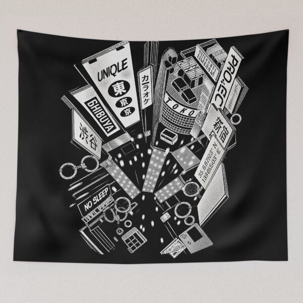 Item preview, Tokyo Black and White - Shibuya Crossing designed and sold by SHARPEI.