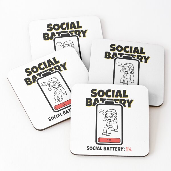 Item preview, SOCIAL BATTERY: 1% designed and sold by OtavioPeres.