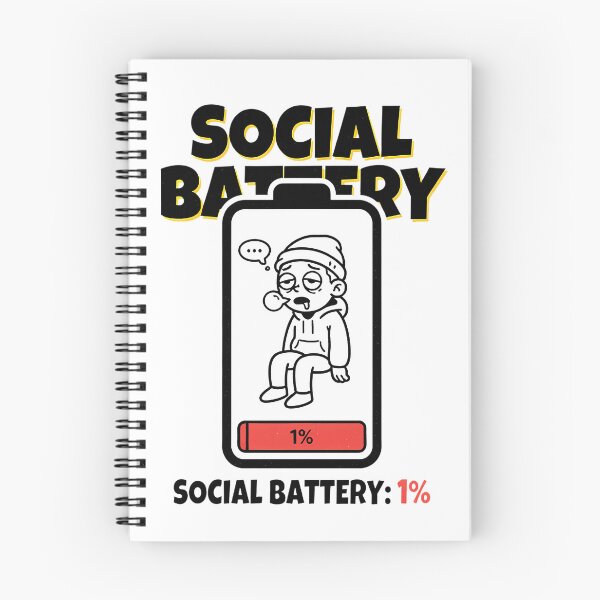 Item preview, SOCIAL BATTERY: 1% designed and sold by OtavioPeres.