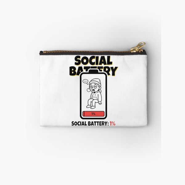 Item preview, SOCIAL BATTERY: 1% designed and sold by OtavioPeres.