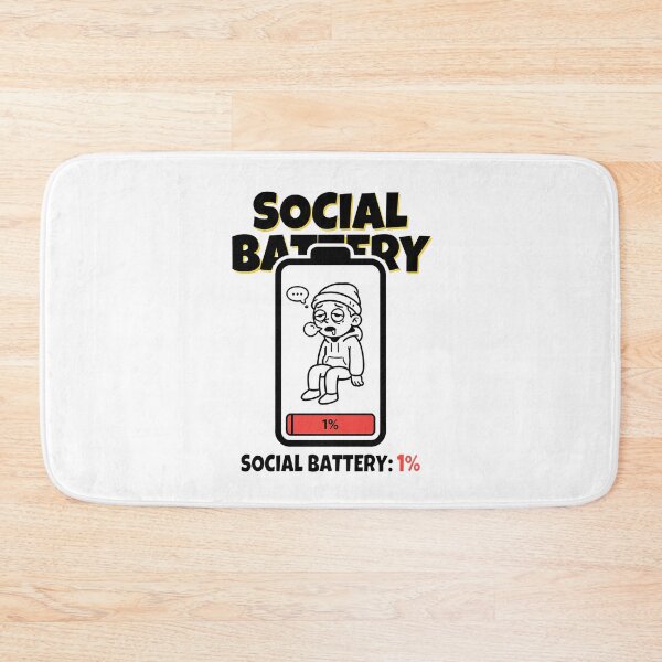 Item preview, SOCIAL BATTERY: 1% designed and sold by OtavioPeres.