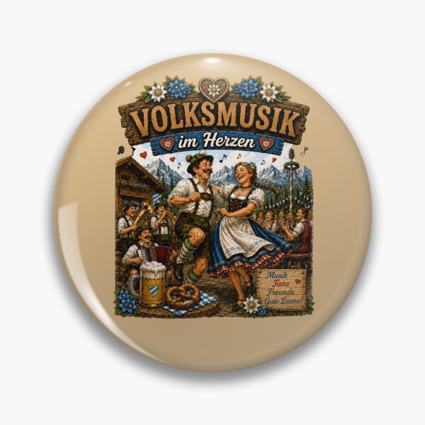 Artikelvorschau, Bayerische Volksmusik & Bierdesign – „Volksmusik im Herzen“ entworfen und verkauft von Alpine-Ink.