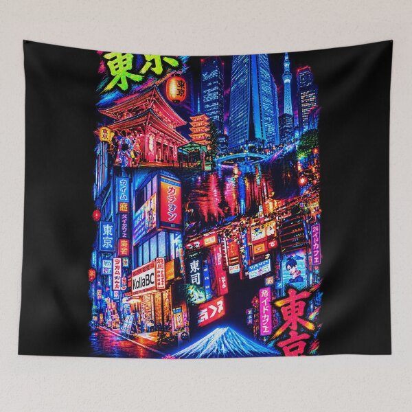 Item preview, Colorful Tokyo Street Collage designed and sold by SHARPEI.
