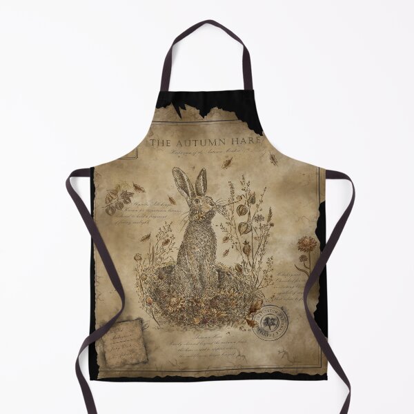 Item preview, The Autumn Hare - Vintage Herbarium Rabbit & Botanical Illustration designed and sold by KristyUnicorn.