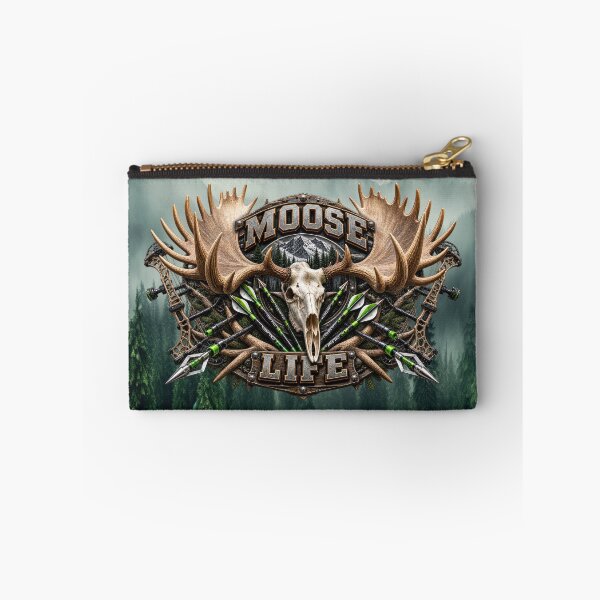 Item preview, Moose Life – Bowhunting Moose Skull & Archery Outdoor Design designed and sold by artistwill.