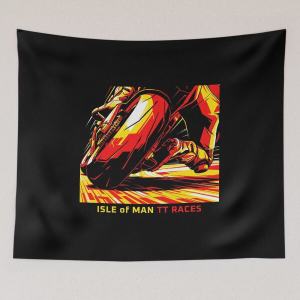 Item preview, Isle of Man TT Extreme Lean Superbike Rider Graphic designed and sold by KiwiRider.