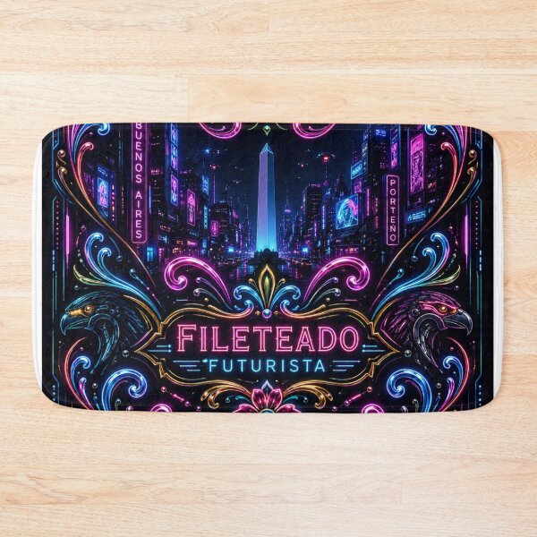 Item preview, Futuristic Fileteado – Cyberpunk Obelisk Buenos Aires designed and sold by Esencia Argentina.