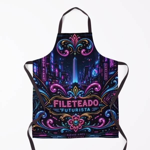 Item preview, Futuristic Fileteado – Cyberpunk Obelisk Buenos Aires designed and sold by Esencia Argentina.