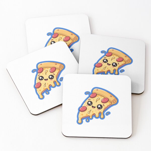 Item preview, Cute Kawaii Pizza Slice Sticker designed and sold by NOVASTOCK117.
